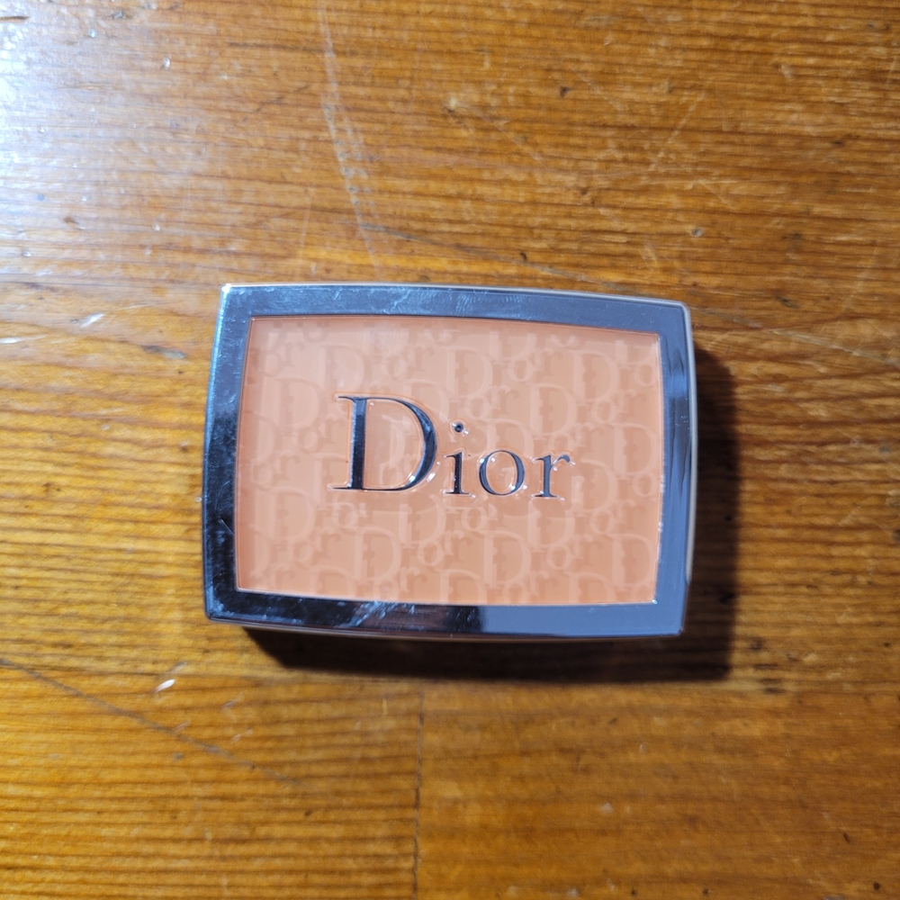 Dior Compact with Silver and Tan Design